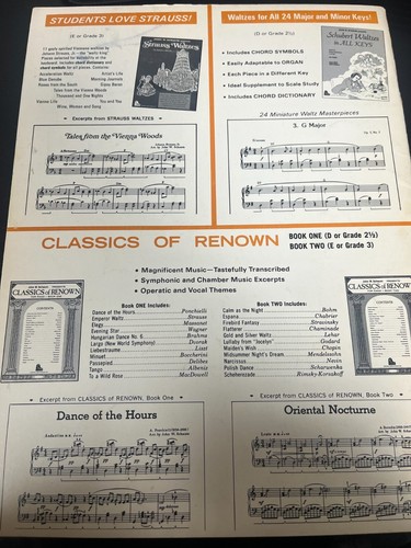 Klassiker von Renown für Klavier Buch One 1966 Taschenbuch John W. Schaum - Bild 5 von 5