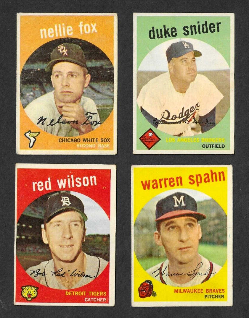 1959 Topps Baseball Off Grade 