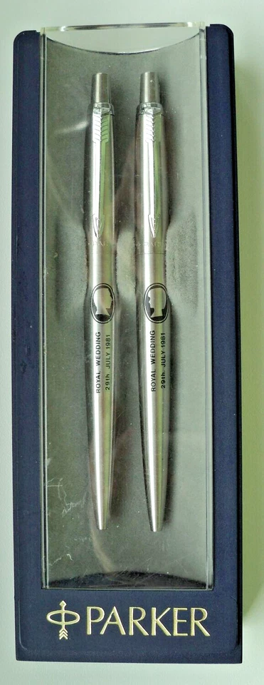 RARE PARKER JOTTER EDITION ROYAL WEDDING 29th JULY 1981 ,ORIGINAL BOX - Bild 1 von 3