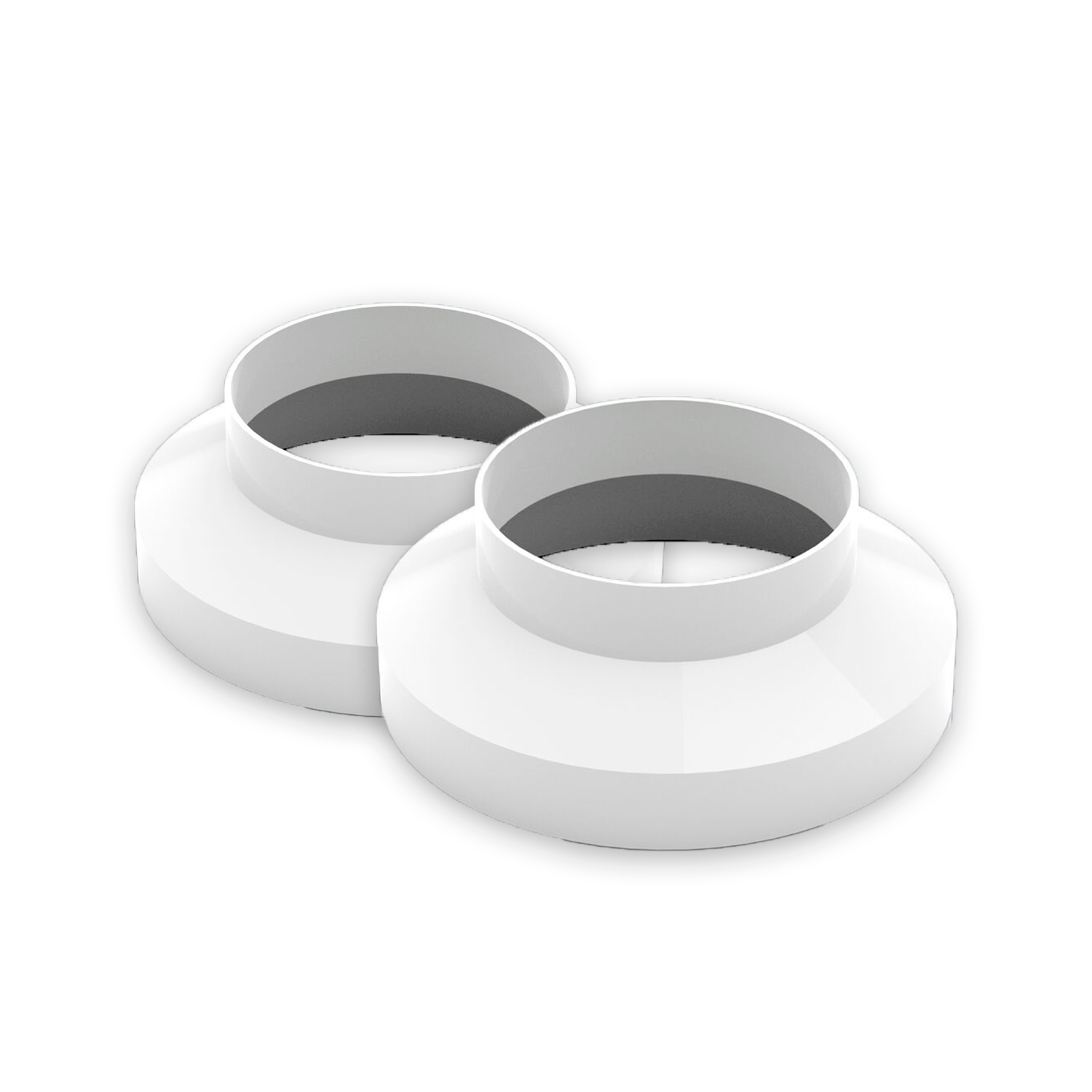 Ducting Pipe Reducer for Extractor Fan PVC 80 100 125 150 200mm 3" 4" 5