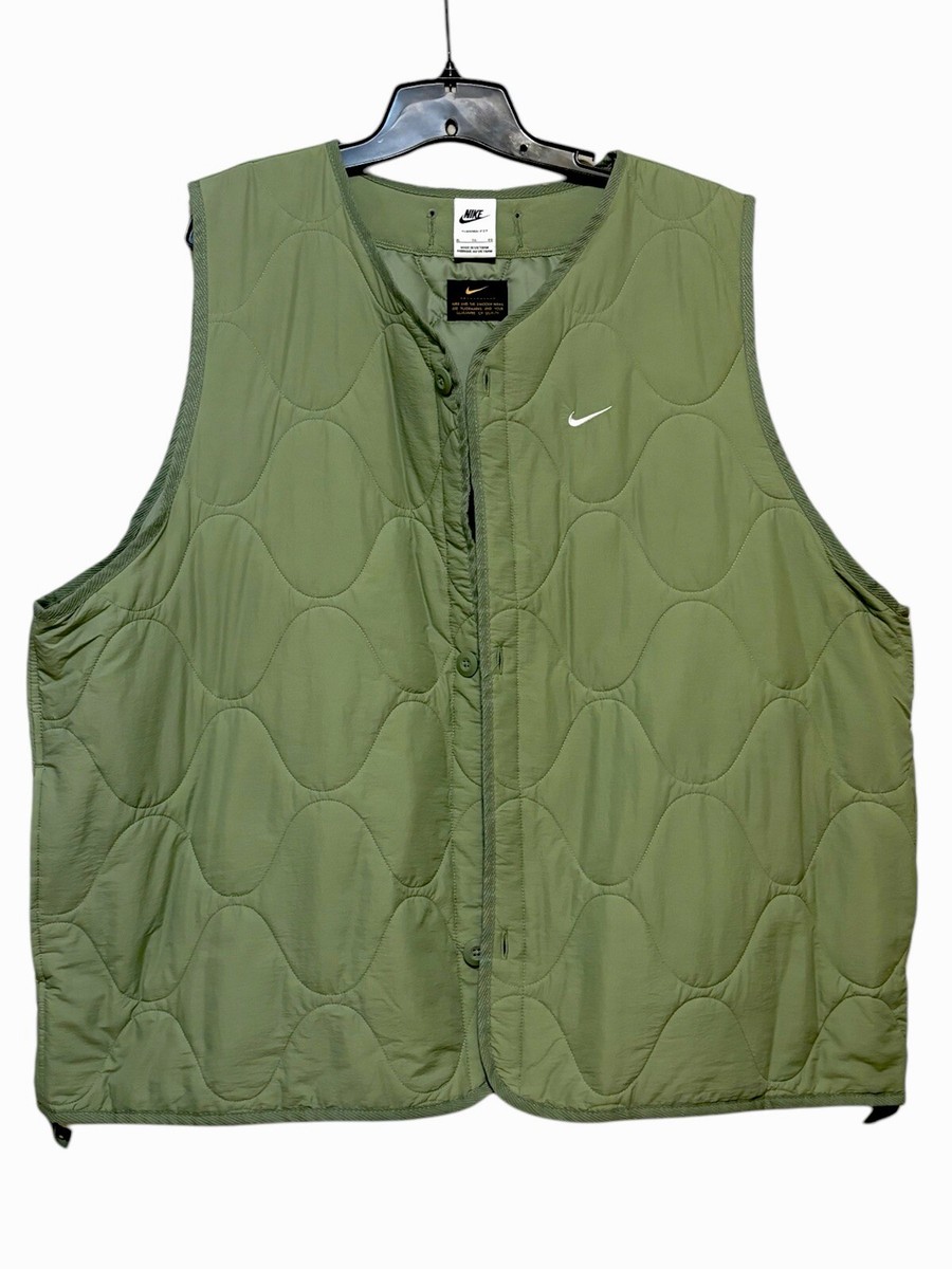 ジャケット・アウター 00s tech nike reversible down vest olive Nike Club Reversible Winterized Men's Vest, Sail/Olive-White