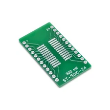 SOIC-24 / SOP24 SMD to DIP Adapter, PCB Breadboard Adapter ST-SOIC-24,  3 Pieces