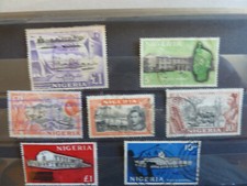 COLONIES ANGLAISES/NIGERIA SELECTION DE TIMBRES ANCIENS