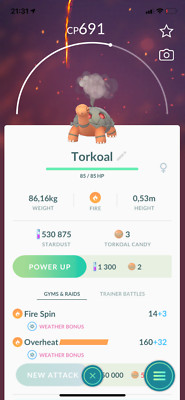 Torkoal Pokemon Gen3 Go South Asia Regional Pokémon Hoenn India 