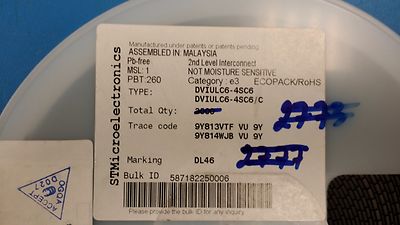 (10 PCS) DVIULC6-4SC6 ST MICRO ESD Suppressor Diode Arrays 6-Pin SOT-23