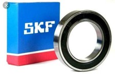 SKF 6009 2RS1 C3 DEEP GROOVE BALL BEARING, RUBBER SEALED 45X75X16 mm .