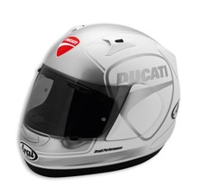 Casco casco DUCATI Arai Quantum SHIELD '14 argento bianco NUOVO %% SALDI %%