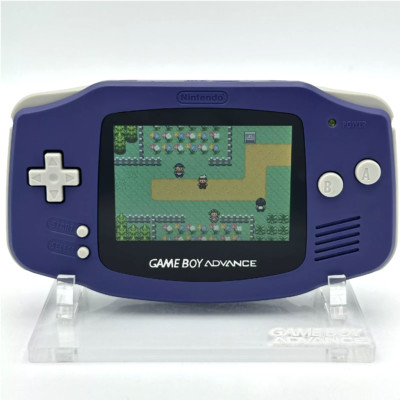 Nintendo Game Boy Advance GBA iPS V2 Backlight Backlit LCD Console Indigo & Grey