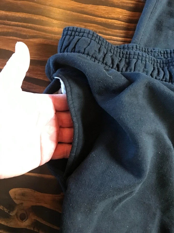 Pantalones Champion, para hombre talla grande, negros, jogger, pantalones deportivos Foto 3 de 4