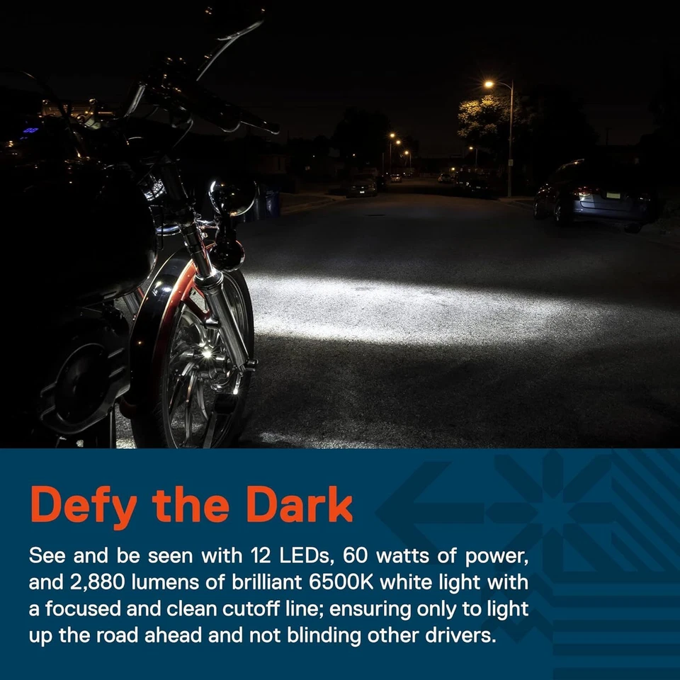 Luces antiniebla LED de 4,5" para Harley Davidson Road King Street Glide FLHR FLHX Foto 2 de 4