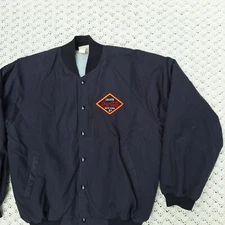 Vtg Coca Cola Hartwell Sports Quilted Lined Insulated Work Coat Jacket - XL