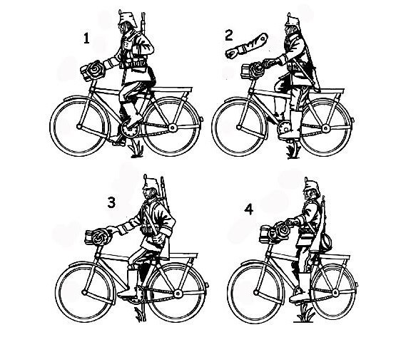 Hat 1/72 Scale German Jager Bicyclists Model Kit - Contains 1 Sprue - 8276