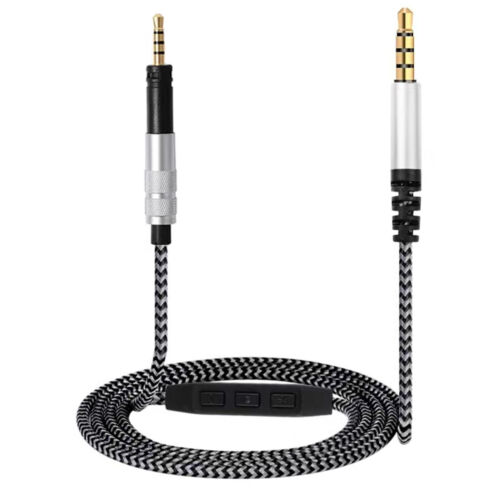 Headphone Replacement Cable with Remote Mic For Sennheiser HD598 HD558 HD518 D - Afbeelding 1 van 8