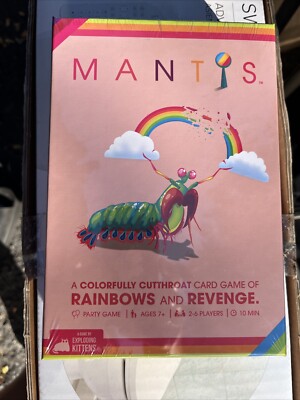 Mantis Card Game Exploding Kittens Party Game Cutthroat Rainbows Revenge New