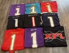 Vintage Set XFL 2001 Team Jerseys. All Original Champion Brand Size XXL 52. RARE