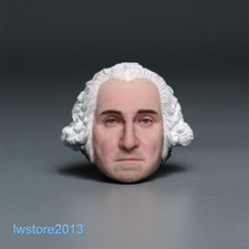 1:6 George Washington Head Sculpt Carved For 12" Male Action Figure Body Toys