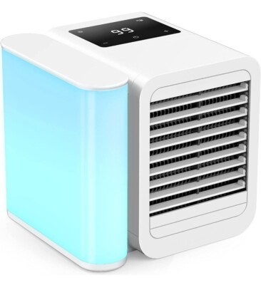 Silywez Personal Mini Air Cooler To Cool Humidify Purify, With 7