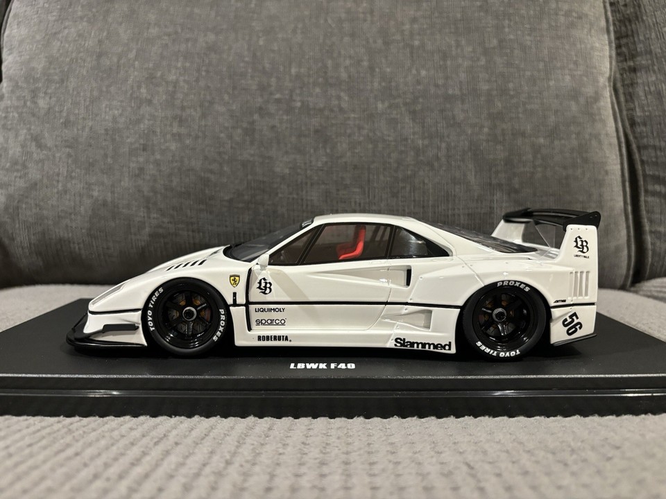 1/18 GT SPIRIT Ferrari F40 White LBWK Liberty-Walk #56 2023 GT470 ...