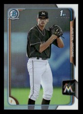 2015 Bowman Draft #162 Justin Jacome Rookie Chrome Refractors Miami Marlins
