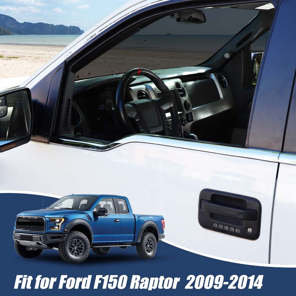 Chrome Window Bottom Sill Trim Cover For 2009-2014 Ford F150 Raptor 4 Door – 4pc Set, ABS Plastic, Jecar