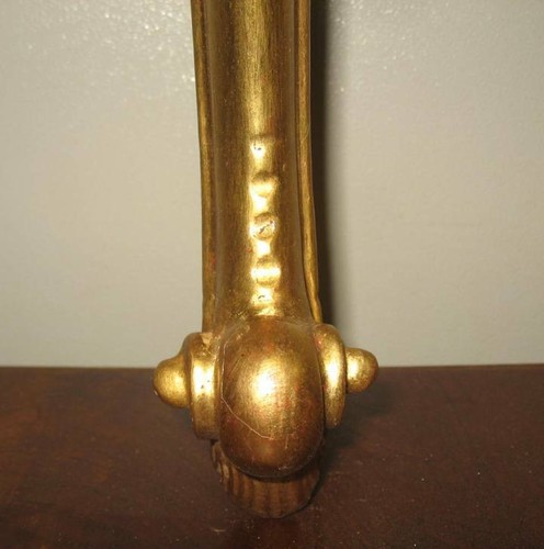 Consolle dorata stile antico. Vintage - Foto 6 di 12