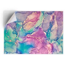 1x Vinyl Sticker Purple Blue Marble Ink Pattern Art #170146