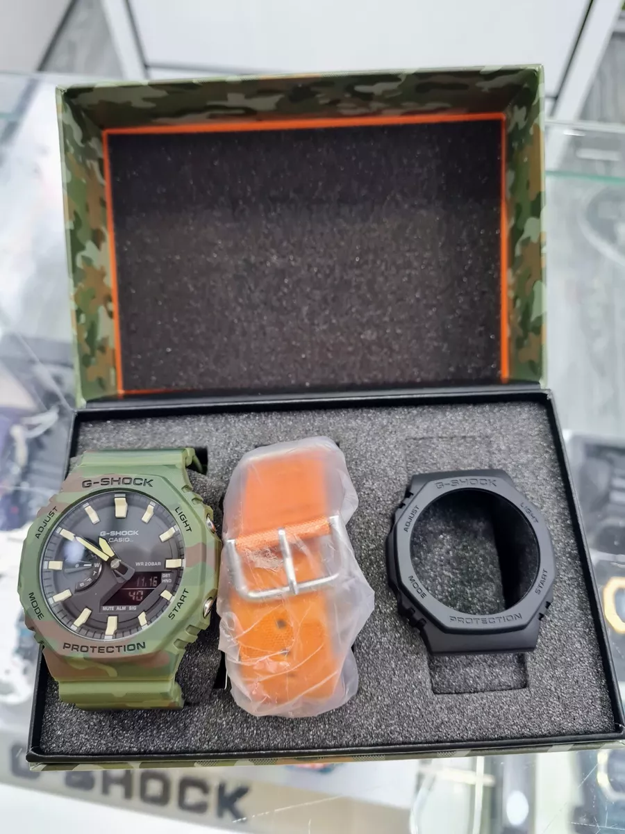 CASIOAK G-SHOCK GAE-2100WE-3AJR Green Adventurer Watch- Military