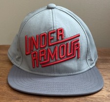 Under Armour Hat Cap Size SM/MD Stretch Fit Gray Youth Kids Fitness Boys