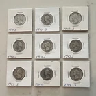 Washington Quarters Silver Lot 1941-1944 San Francisco & Denver Mint 25C