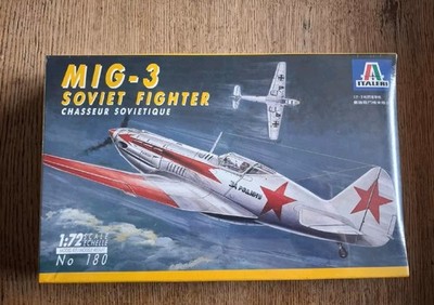 Italeri 180 Modell Bausatz Kit MIG 3 Soviet Fighter 1/72 Düsenjäger