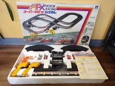 RARE Vintage 70's Tomy Japan HUGE AFX Aurora HO G-Plus 4 Lane Slot Car Set MIB