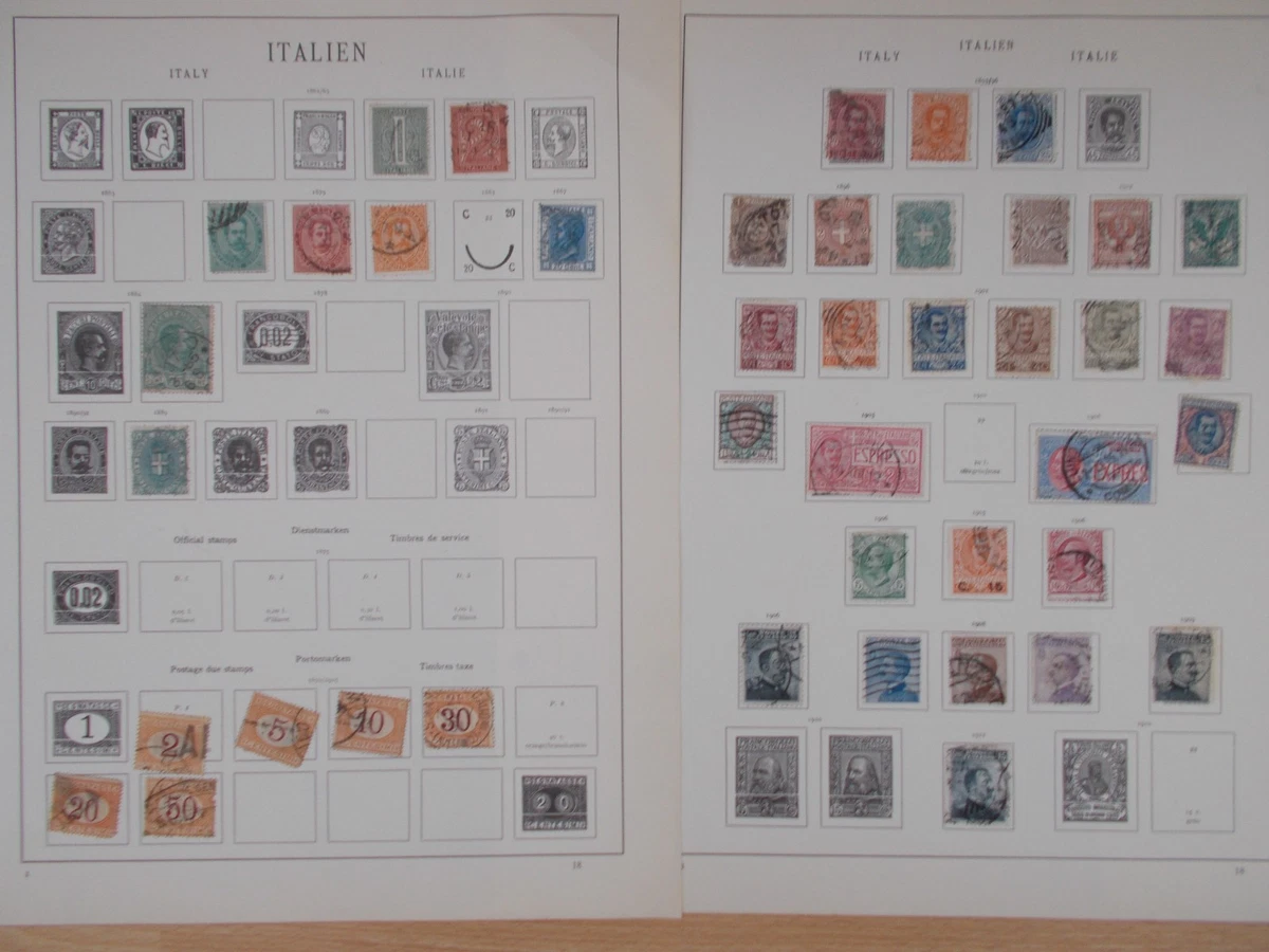 Alte Italien Marken ab 1863 Konvolut aus Sammlungsauflösung Italy