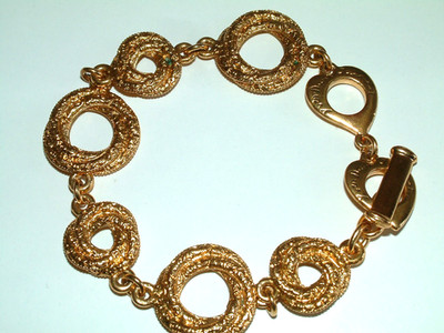 Yves Saint Laurent Armband, Modeschmuck, vintage YSL, L 23 cm
