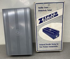 Vintage Zephyr Duofile Photo Slide Storage Case  Hard Plastic  In Box