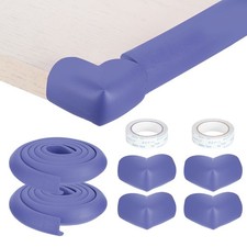 2Pcs 6.5ft x 1.4" Edge Corner Protector with 4 Corners Protectors, Purple