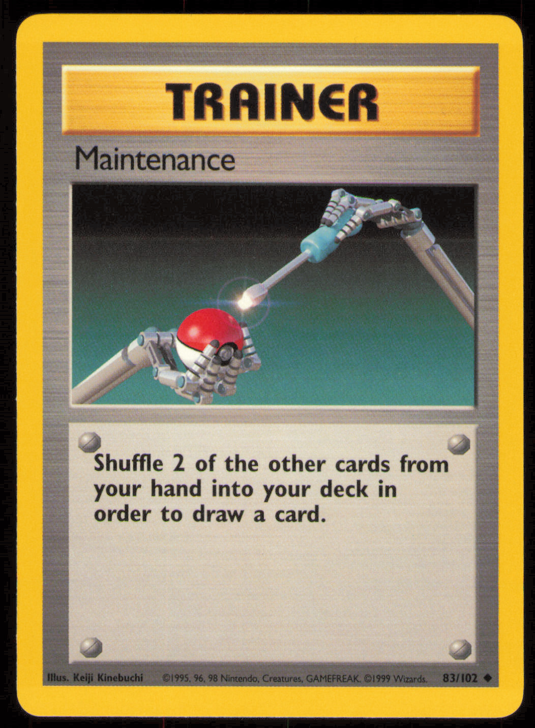 Maintenance - 83/102 Base Set - Pokémon TCG - 1999 LP