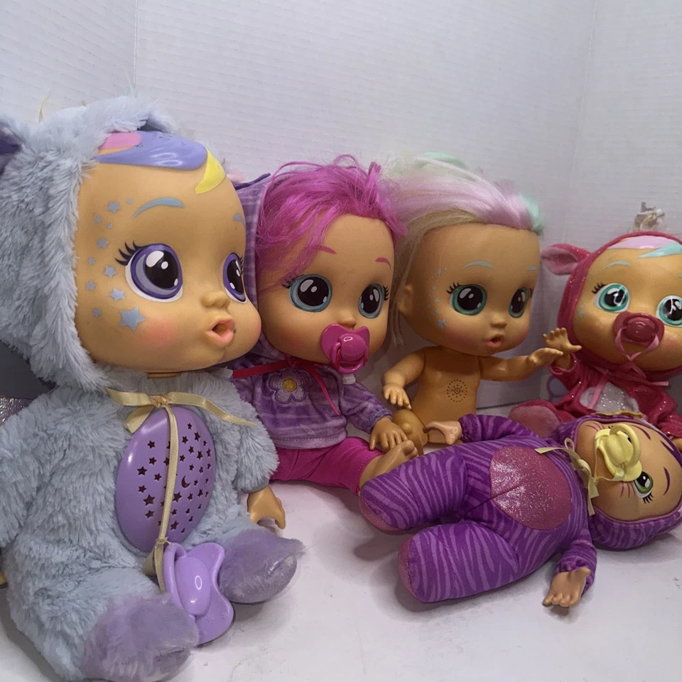 Lot Of 6 Cry Babies 11” Dolls Tested. Read Description See Pictures For Details - Image 2 of 4