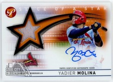 Yadier Molina 2022 Topps Pristine Slice Of A Star Orange Patch Auto Card 16/25