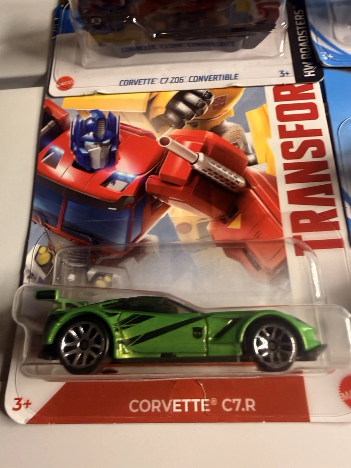 风火轮雪佛兰 Corvette C7 批量 4 件 C7.R Z06 变形金刚 Summit Racing 1: 64 — 第 4/4 张图片