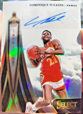 2024-25 DOMINIQUE WILKINS 124/125 AUTO PANINI SELECT IN FLIGHT AUTOGRAPHS