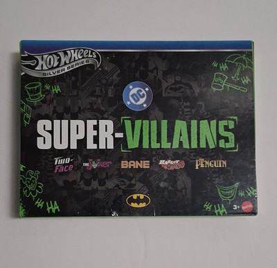 Hot Wheels Silver Series DC Super-Villains 5-Pack