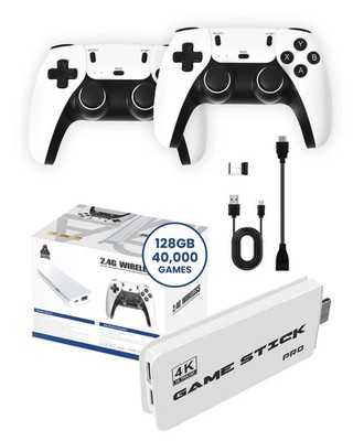 Boltz Retro Stick Gaming   Console with 128gb, White