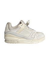 Louis Vuitton LV Trainer Sneaker White Leather Unisex | UK 5 / EU 39 | Authentic