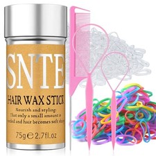 Hair Wax Stick  Styling Accessories - Smooths Flyaways for 6 Pieces Pink 