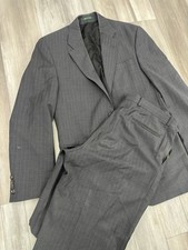 Vintage Ralph Lauren 100 Wool Pinstripe Suit Made in Canada