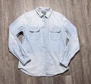 Chemise habillée homme BONOBOS coupe slim grande rayure bleue blanche