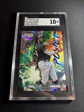 2019 Bowman's Best Power Producers Eloy Jimenez #PP-EJ Atomic Refractor SGC 10