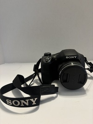 Sony Cyber-Shot DSC-H300 20.1MP Camera Black 35x Zoom Tested Working