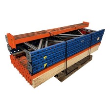 3 Bay Used PSS Heavy Duty Storage Racking Shelving 2.2m x 2.2m x 0.8m inc Boards