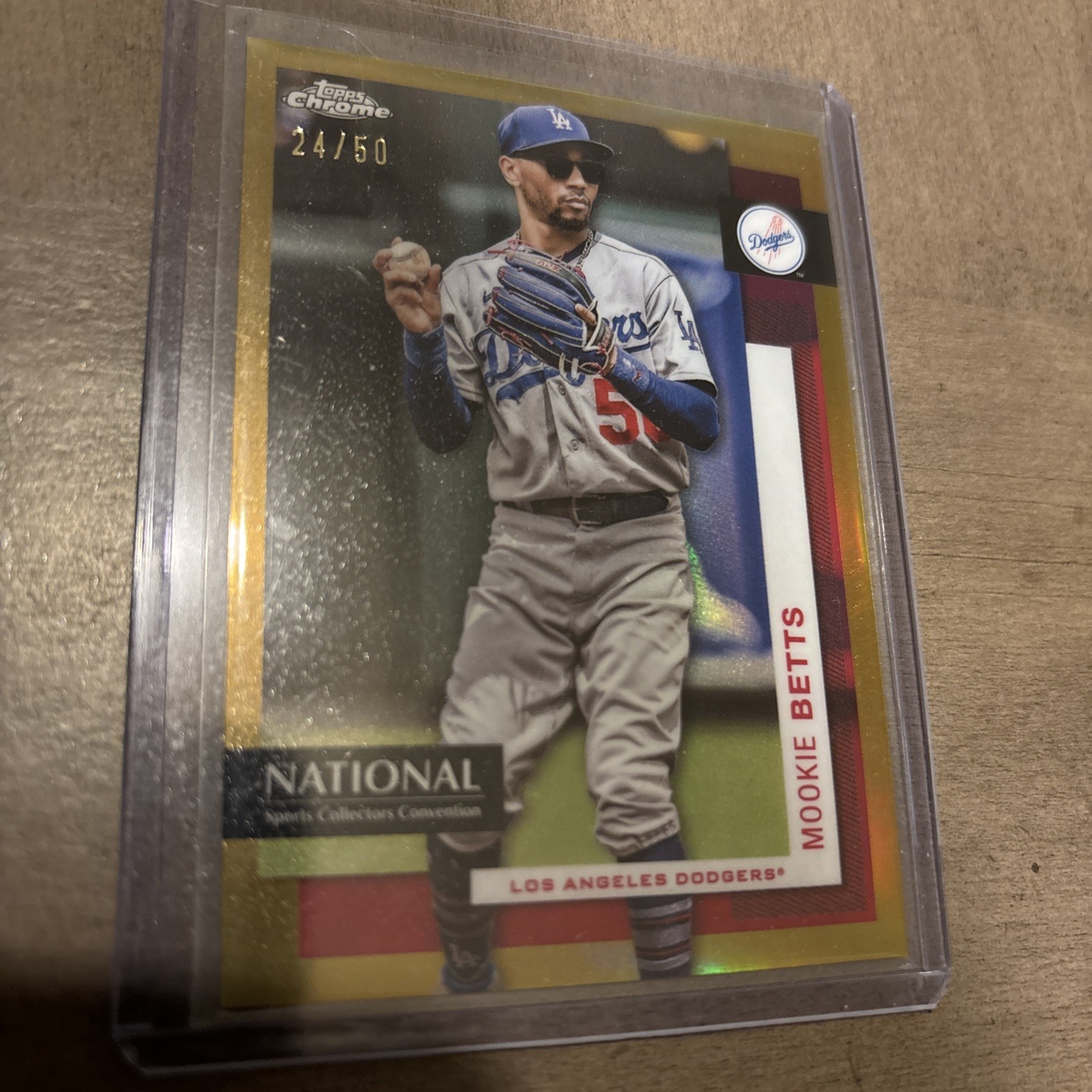 Topps CHROME The National SILVER Red Pack 2024 Mookie Betts GOLD Refractor #/50